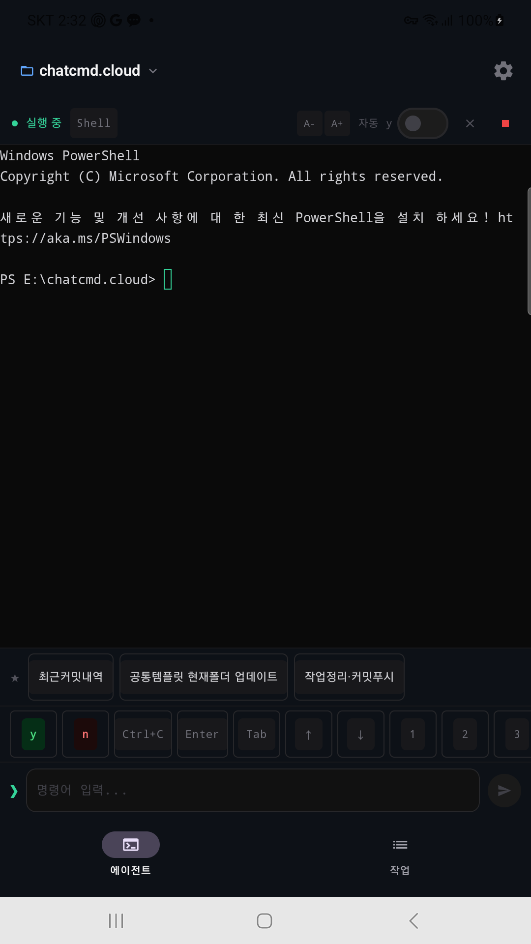 ChatCMD - Chatcmd Panel Shell After Settings Execution & Workflow Preview
